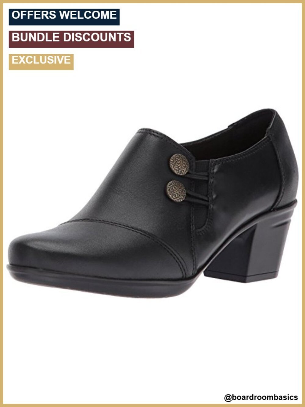 Full-Grain Leather Pull-On Ankle Boot with Ortholite Footbed